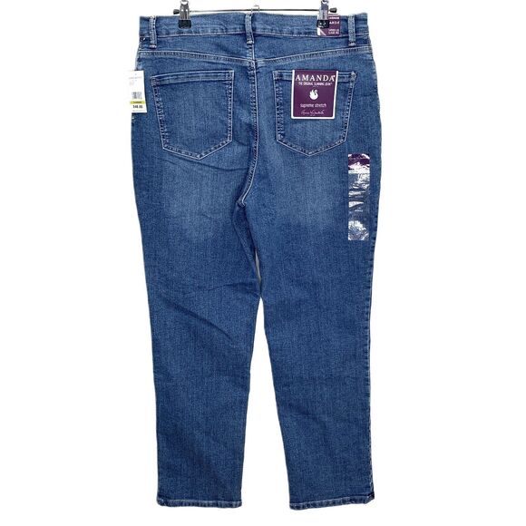 Gloria Vanderbilt Size 14 Amanda Slimming Average Tapered Classic Rise Jeans NWT - Picture 2 of 6